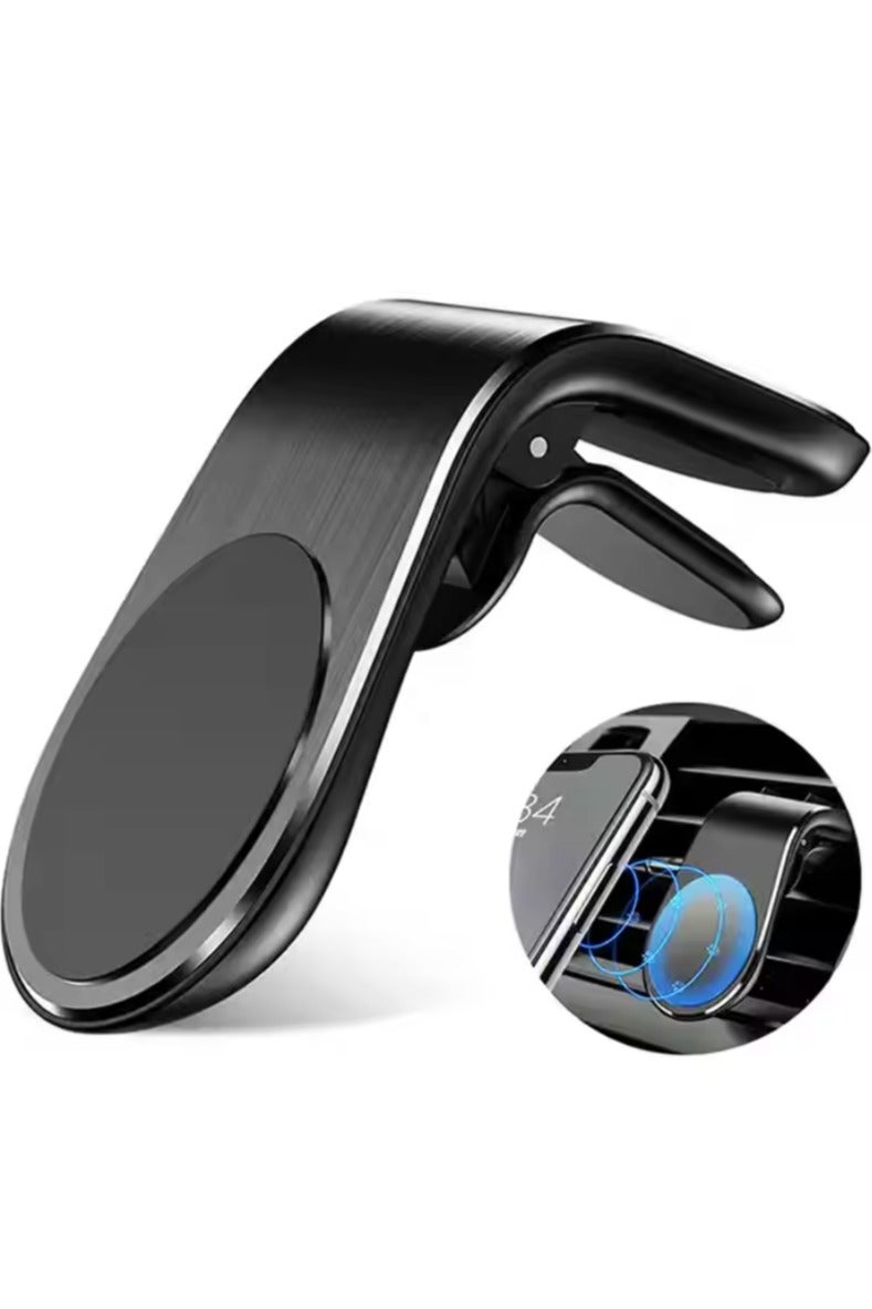 Magnetic Car Phone Holder - Air Vent Clip Strong Magnet Ultra-Thin & Compact Wide Compatibility for 3.5-7 Inch Android,iPad & iPhone Mobile Phones  - Image 1
