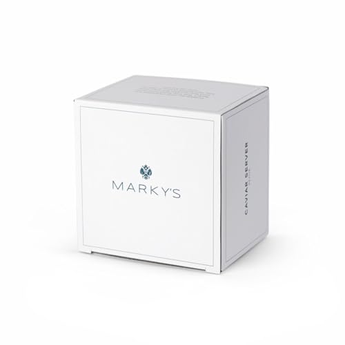 MARKY'S Glass and Metal Caviar Server Set - Single Serving – Premium Roe Chiller - Image 5