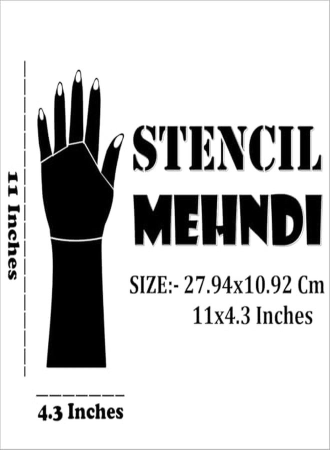 Komstec Dual Theme Henna Stencil Sticker with Beautiful Design for Baby Shower and Wedding - Image 3