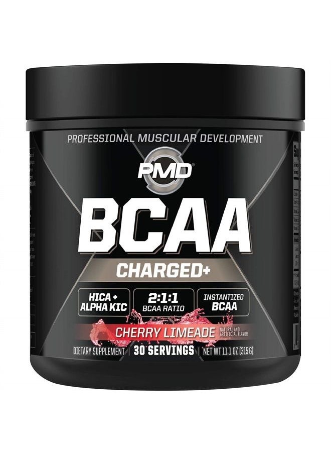 PMD Sports BCAA Charged Delicious Amino Acid Drink for Performance and Recovery (Cherry Limeade)  - Image 1