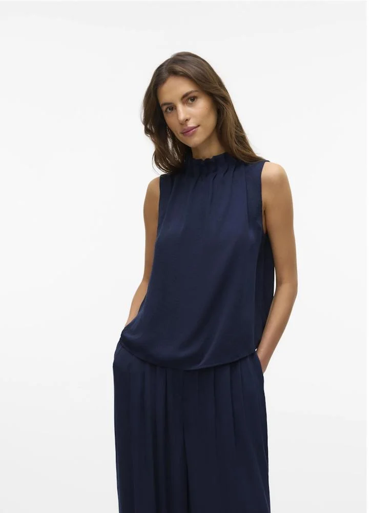 VERO MODA Awshanna Short Sleeve High Neck Top