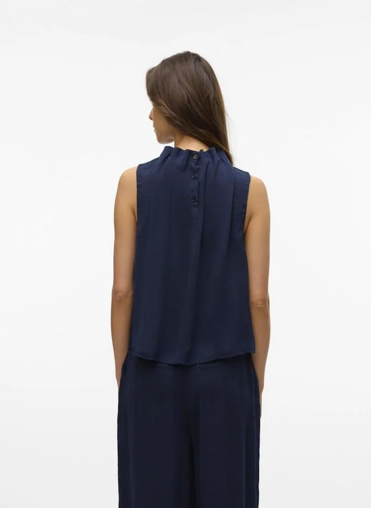 VERO MODA Awshanna Short Sleeve High Neck Top