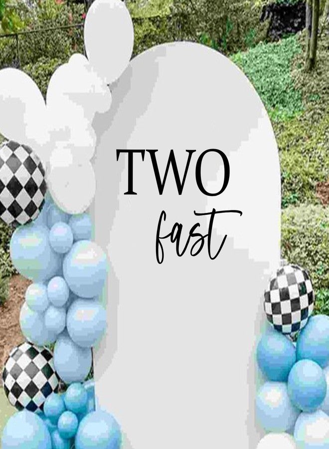 MUWEOL ملصق حائط MUWEOL Two Fast - ديكور حفلات بموضوع سيارة السباق، ملصق قوس بالونات عيد الميلاد الثاني (ملصق سيارة السباق) - Image 3