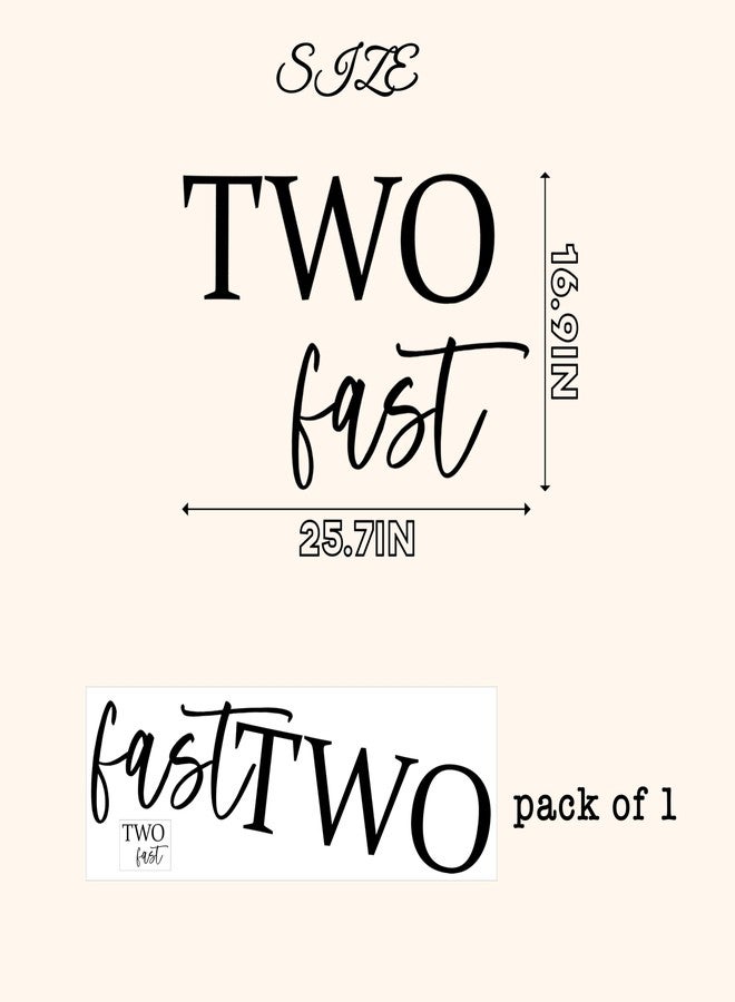 MUWEOL ملصق حائط MUWEOL Two Fast - ديكور حفلات بموضوع سيارة السباق، ملصق قوس بالونات عيد الميلاد الثاني (ملصق سيارة السباق) - Image 5