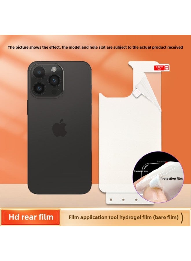 Applicable To Apple 15plus HD Mobile Phone Front And Rear Film Artifact Version 14/13promax Full Screen Tpu Gel Film-Color:1 High-definition Hydrogel Film Rear Film* Artifact Model-Size:Apple 15promax ((bare Film) - Image 1