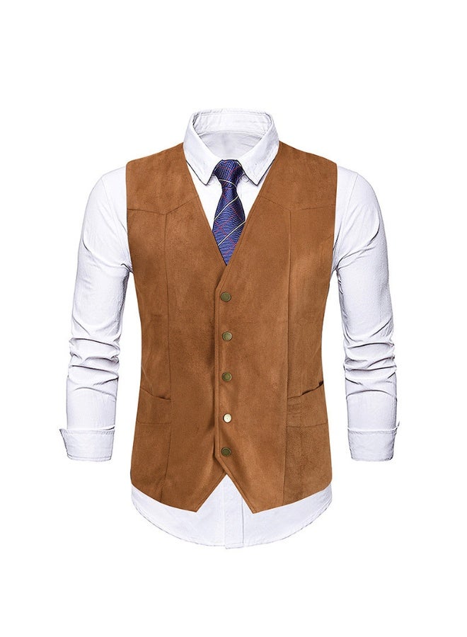Shougu New Fashionable Casual Men's Suit Vest  - Image 1