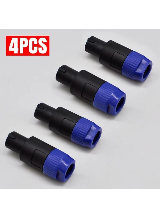 JT2185 4pcs Speakon Cable Adapters Twist Lock 4 Pole Audio Connectors NL2FC NL4FC - Image 1