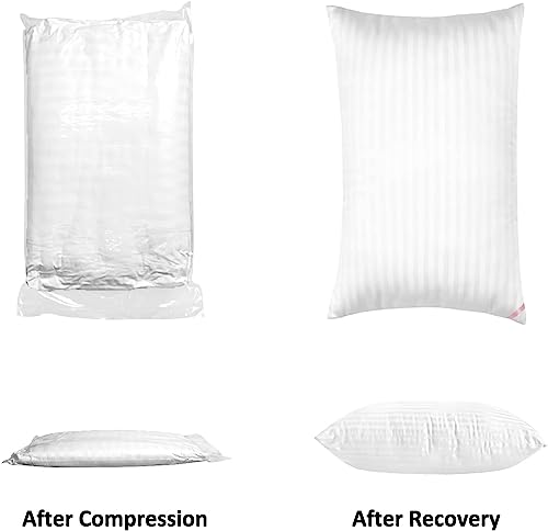 EIUE Hotel Collection Bed Pillows for Sleeping 2 Pack Queen Size，Pillows for Side and Back Sleepers,Super Soft Down Alternative Microfiber Filled Pillows,20 x 30 Inches - Image 5