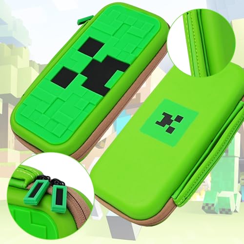 TIKOdirect Carrying Case Accessories for Switch,Portable Travel Case with Soft Protective Cover, Screen Protectors and Thumb Grip caps, Green - Image 5