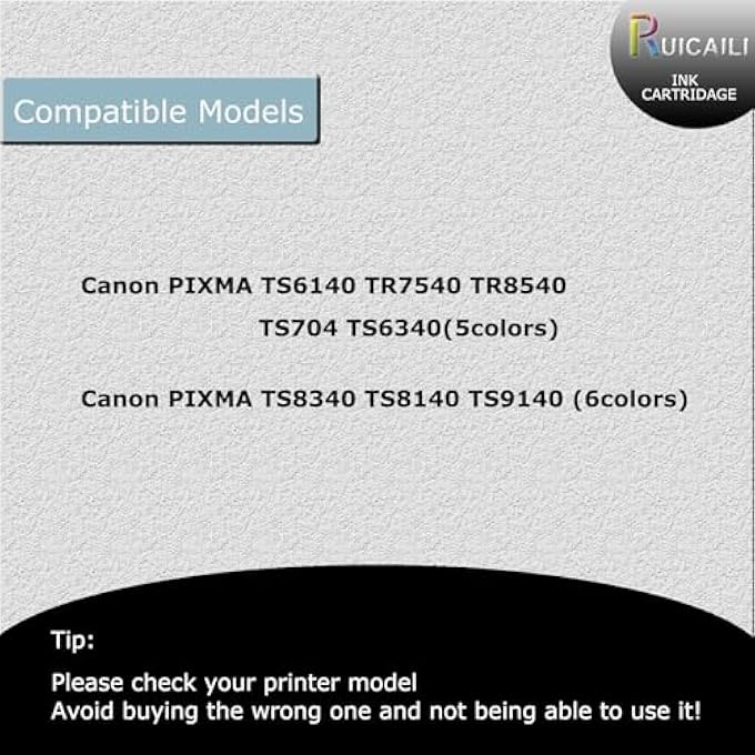 INK CARTRIDGE COMPATIBLE FOR PGI-480XXL CLI-481 XXL 5 PACKS INK CARTRIDGES FOR CANON PIXMA TS704 TR7540 TR8540 TS6140 TS8140 TS9140 TS9540 TS9541C PRINTER - Image 3