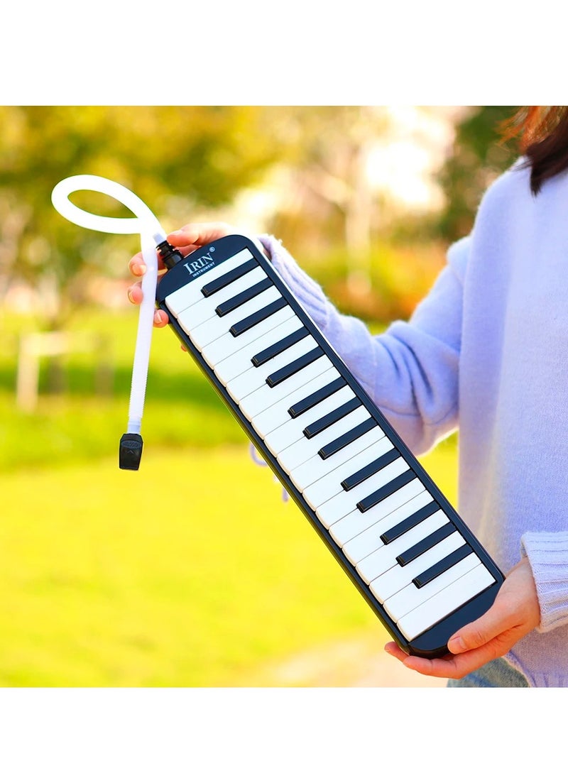 IRIN 32 Keys Piano Musical Instrument, Classroom Playing Instrument With Mouthpiece Blowpipe, Durable Harmonica Mouth Organ With Carrying  Bag, Keyboard Mouthpiece For Music Lovers Beginners, (Black)  - Image 4