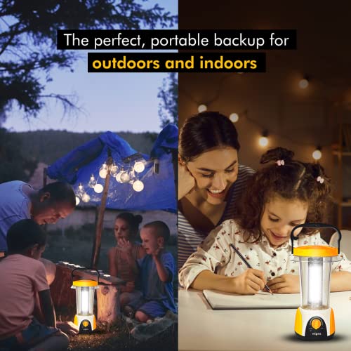 Wipro Coral Multi-Functional Rechargeable LED Emergency Lights, with 84 Individual LED Lights|360 Degree Lighting and 3000mAH Lithium Battery,Yellow , Pack of 1 - Image 3