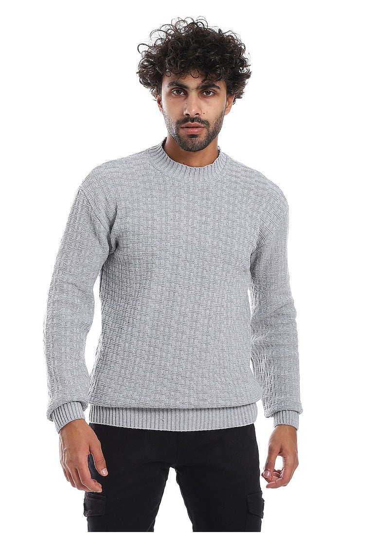 Caesar - Wool Mens Pullover With Multi Design - Image 1