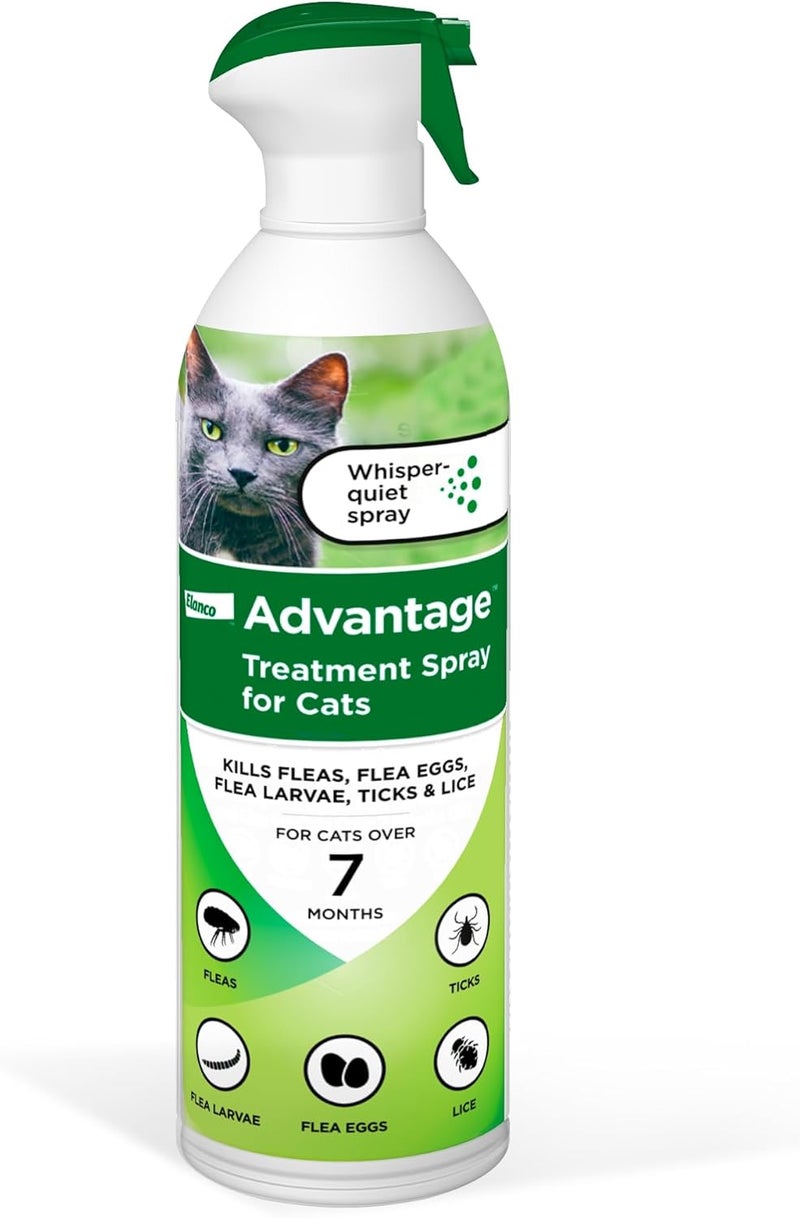 Advantage Cat Flea Treatment Spray | Kills Fleas & Ticks | Cat Flea Spray | 8 oz. - Image 1
