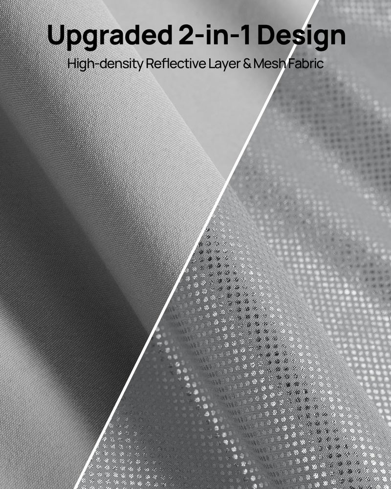 HALOBLK Non-Sag Glass Roof Sunshade with Storage Bag Designed for Tesla Model Y Accessories, Foldable Sunroof Shade with Nano-Ice-Crystal Heat Insulation Coating for 2021-2024 Model Y Accessories - Image 3