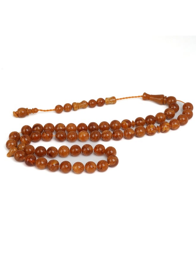 R.S Luxury Polish Amber Dust Prayer Beads, Round Shape, 51 Beads - Image 1