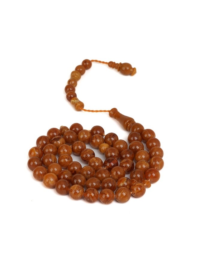 R.S Luxury Polish Amber Dust Prayer Beads, Round Shape, 51 Beads - Image 3