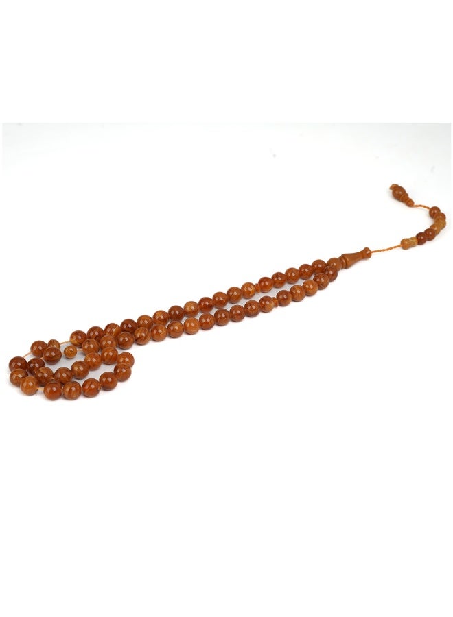 R.S Luxury Polish Amber Dust Prayer Beads, Round Shape, 51 Beads - Image 5