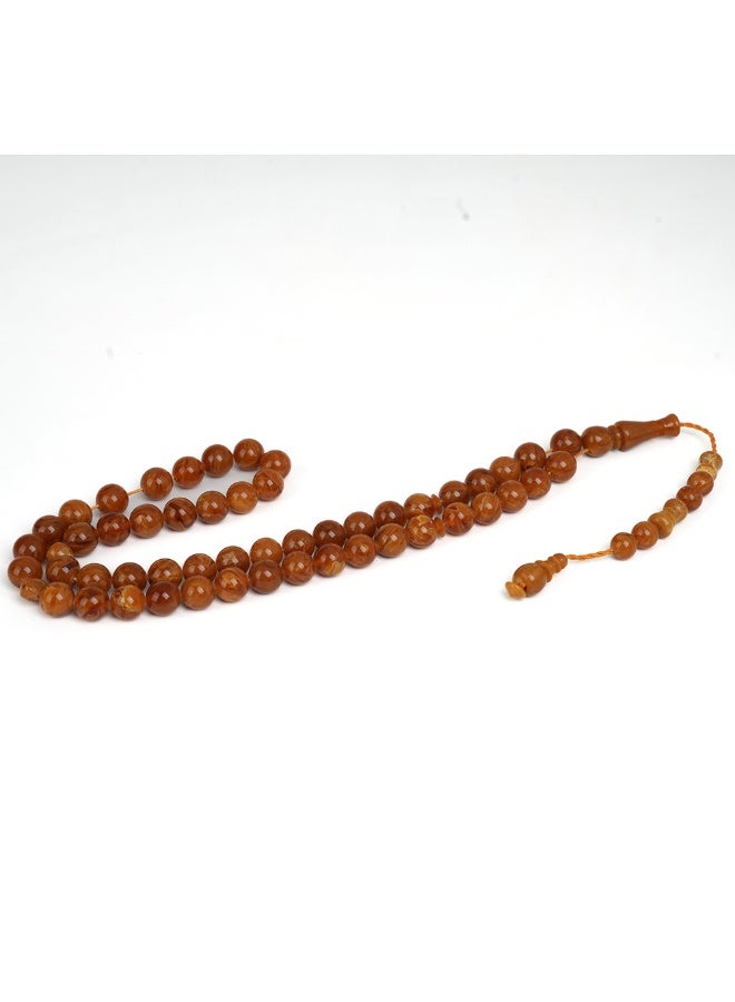 R.S Luxury Polish Amber Dust Prayer Beads, Round Shape, 51 Beads - Image 4