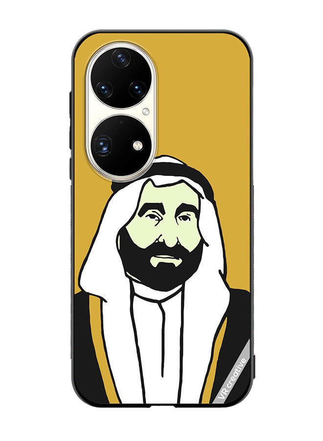VR CREATIVE Protective Case Cover For Huawei P50 Pro Sheikh Saqr Bin Mohammed Al Qasimi Design Multicolour - Image 1