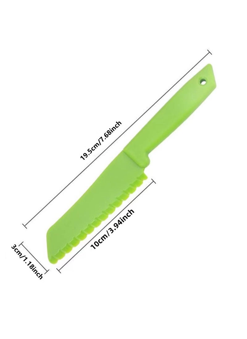 Beauenty 2Pcs Kids Cooking Cutter Kitchen Toddler Knife Plastic Knives Vegetable Cutter Cooking Utensils for Kitchen Supplie  - Image 5