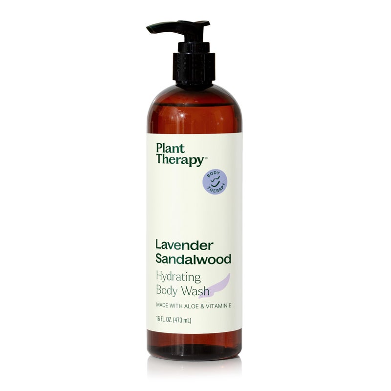 Plant Therapy Lavender Sandalwood Natural Body Wash 16 oz For all Skin Types, Sulfate Free Body Wash, For Men or Women, Relaxing All-Natural Aroma, Lush, Hydrating Lather, Cleanses & Soothes Skin - Image 1