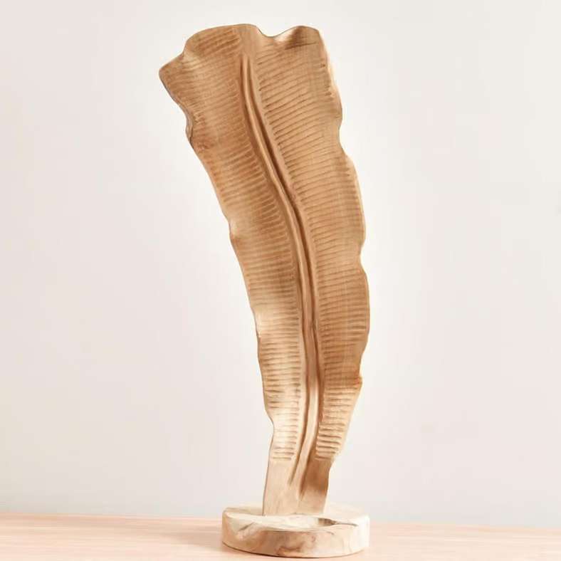 Pan Home Natural Teak Wood Decor Sculpture - 28x26x87cm - Image 4