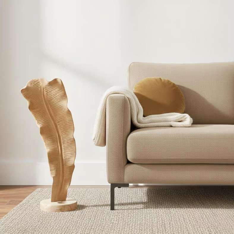 Pan Home Natural Teak Wood Decor Sculpture - 28x26x87cm - Image 1