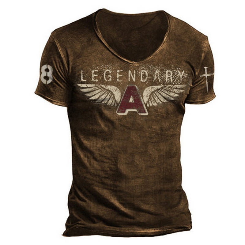 Printed T-Shirt Export Men'S Short-Sleeved Pullover T-Shirt 3D Digital Printed Short-Sleeved T-Shirt-Piece Drop Shipping - Image 1