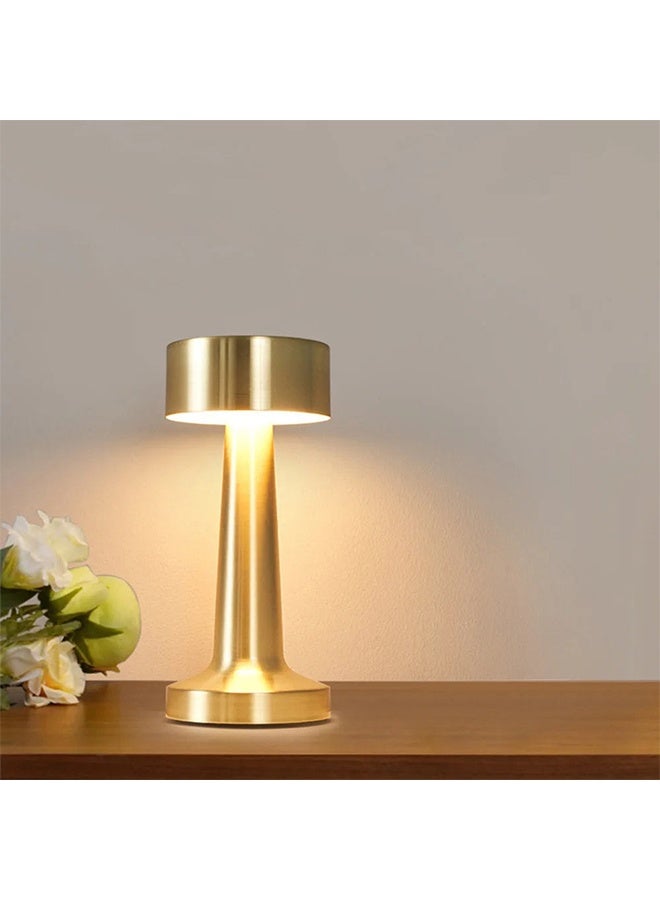 مستوى السطوع -بطارية قابلة لإعادة الشحن تصل إلى 48 ساعة من الاستخدام -ضوء ليلة الحضانة -مصباح الطاولة -مصباح جانب السرير -الذهب - Image 2