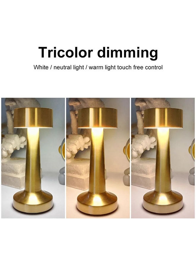 مستوى السطوع -بطارية قابلة لإعادة الشحن تصل إلى 48 ساعة من الاستخدام -ضوء ليلة الحضانة -مصباح الطاولة -مصباح جانب السرير -الذهب - Image 5