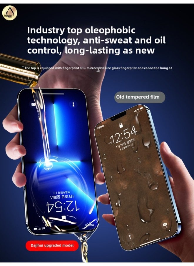 ماركة غير محددة ينطبق على هاتف Iphone13 المقسى 15 للهاتف المحمول Iphone 14promax 12 Film 11XR Anti-peep XsMax كامل الشاشة-اللون: [فيلم مستورد مقاوم للغبار وغير مسامي] فيلم 8k مضاد للزقزقة [قطعتان]-الحجم: لهاتف Iphone 11  - Image 3