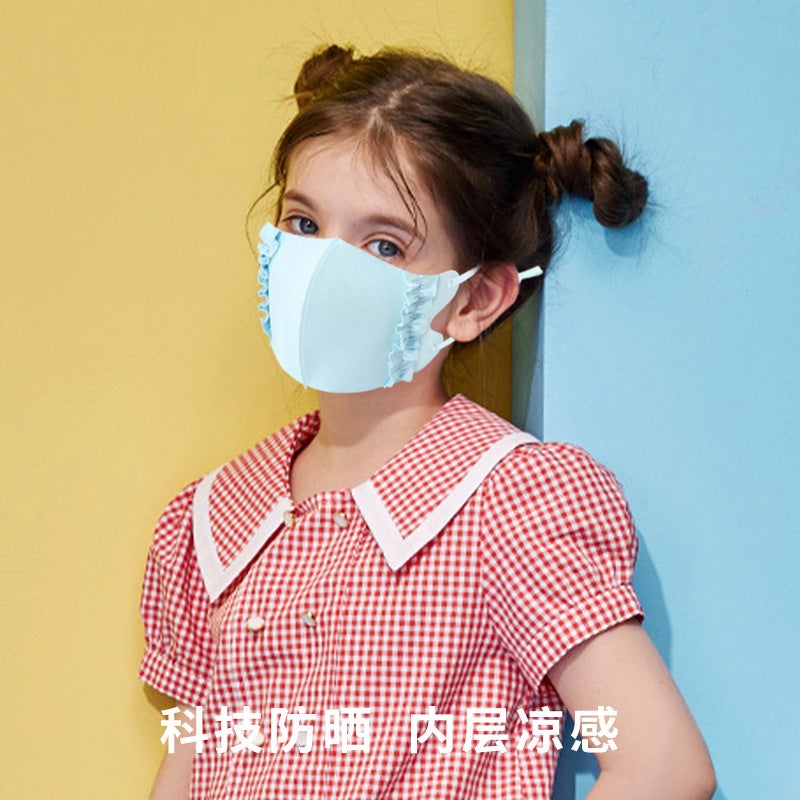 Children'S Masks Cute Colorful Washable Pure Colorful Summer Breathable Thin Fungus Anti-Scratch Masks Baby Masks - Image 4