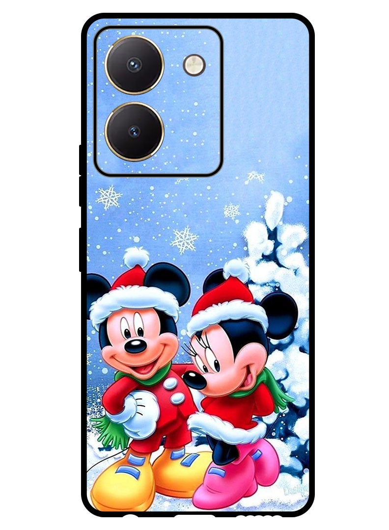 Theodor Protective Case Anti Scratch Shock Proof Bumper Cover For Vivo Y77t Mickey & Minnie Mouse - Image 1