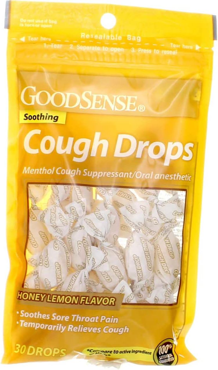 GOODSENSE Good Sense Cough Drops Honey Lemon Flavor 30 Ct - Image 3