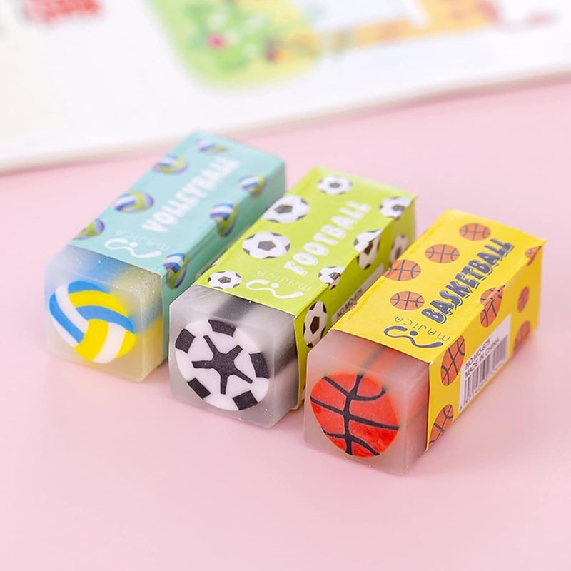Dreamm Cute Erasers for Kids Bulk 16 Pack Animal Food Fun Desk Pets Pencil Students School Supplies Prize Gifts Party Favors - Image 5
