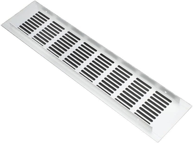 Aluminum Alloy Ventilation Grille 80x350mm Silver Vent Cover for Cabinet Wardrobe Door - Image 1