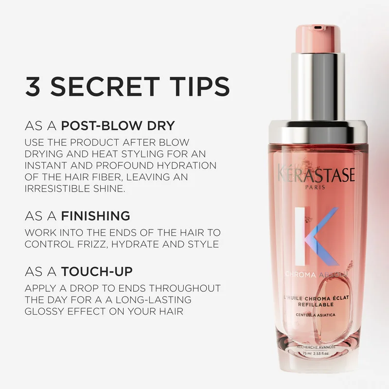 Kerastase  Kerastase Chroma Absolu L'huile Refillable Hair Oil 75ml for Women | Best Price UAE