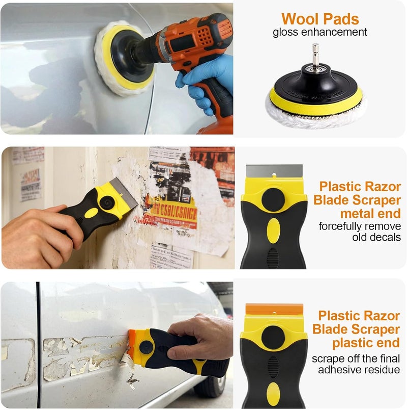 GOH DODD Rubber Eraser Wheel Tool Kit for Decal and Sticker Removal - Image 5