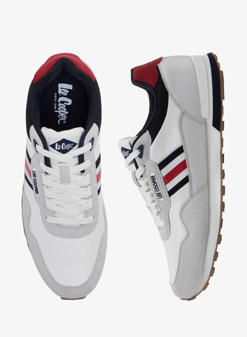 Lee Cooper Men Panelled Lace-Up Ortholite Sneakers