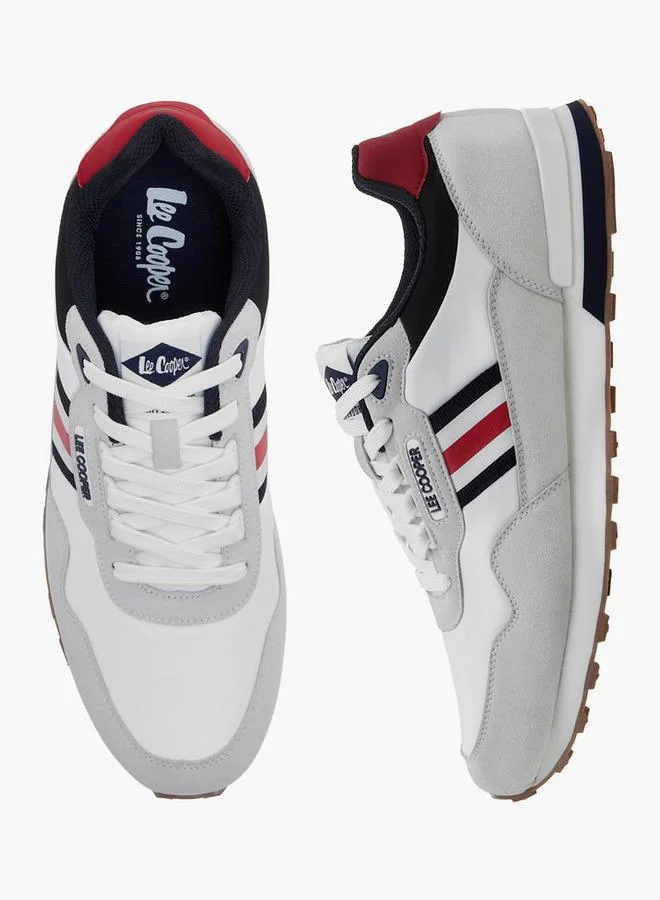 Lee Cooper Men Panelled Lace-Up Ortholite Sneakers