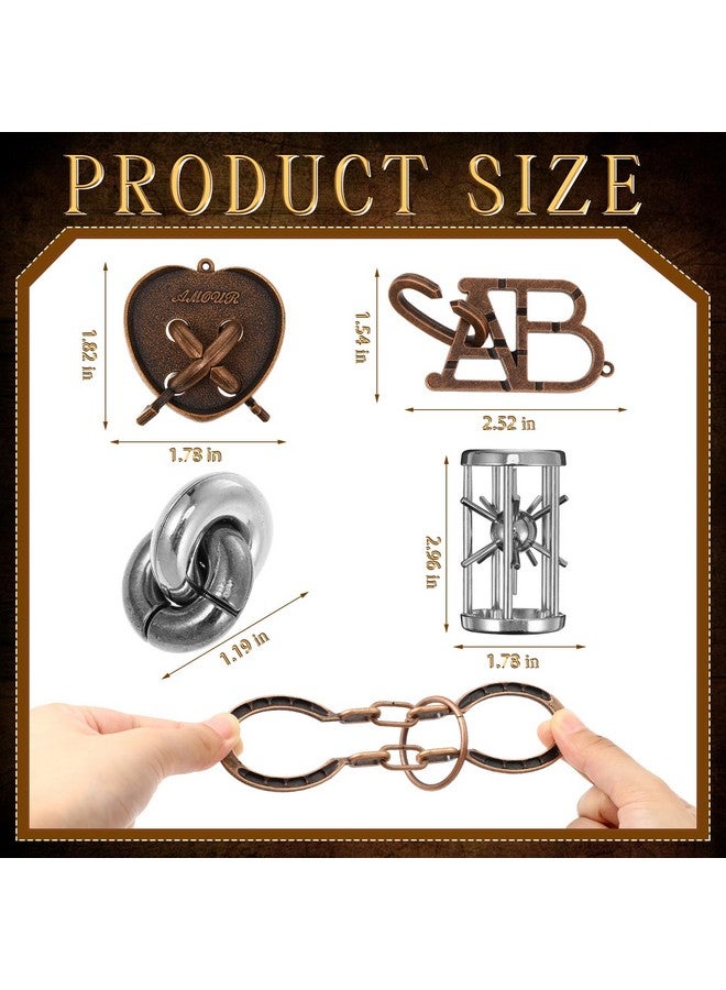 Yilloog 48 Pcs Metal Puzzles 3D Game Puzzle Difficult Metal Brain Puzzles Assortment for Adults Game Highly Hard Brain Games IQ Logic Test Disentanglement Game for Classroom Mind Challenge - Image 2
