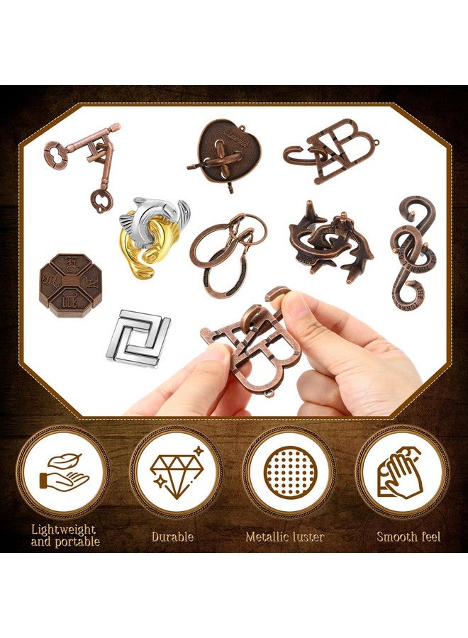 Yilloog 48 Pcs Metal Puzzles 3D Game Puzzle Difficult Metal Brain Puzzles Assortment for Adults Game Highly Hard Brain Games IQ Logic Test Disentanglement Game for Classroom Mind Challenge - Image 5