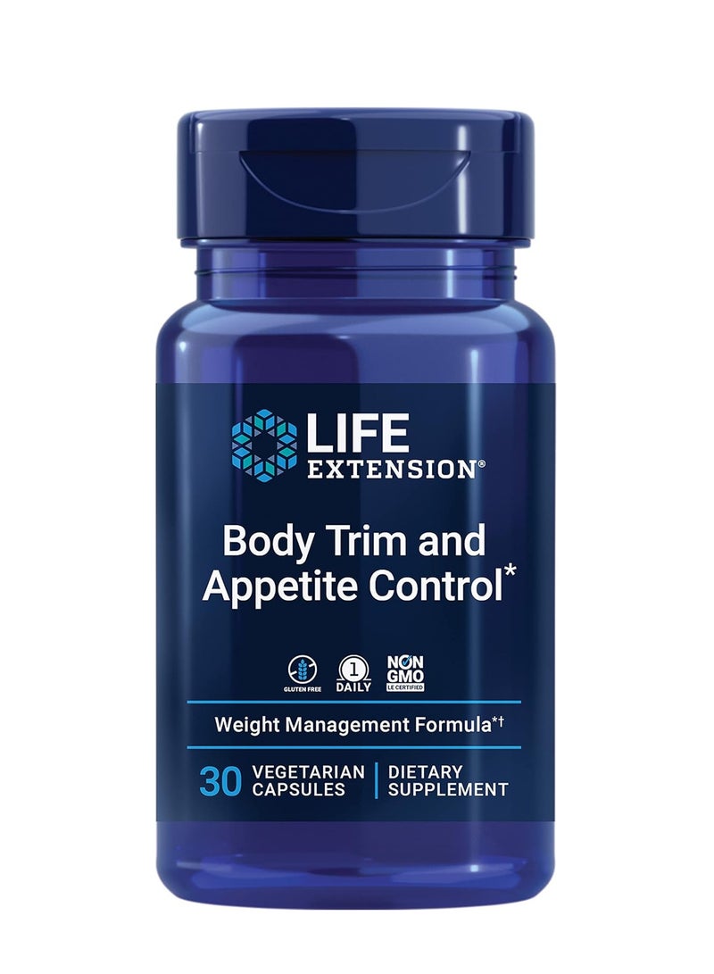 لايف إكستنشن تنحيف الجسم والتحكم في الشهية، عشبة اللويزة الليمونية، الكركديه، وزن صحي، يعزز الشعور بالشبع، إدارة الوزن، خالٍ من الغلوتين، غير معدل وراثيًا، كبسولة واحدة يوميًا، نباتي، 30 كبسولة - Image 1