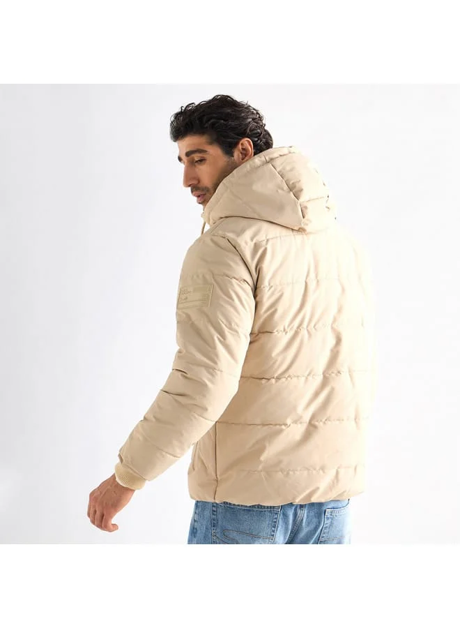 Splash FAV Quilted Hooded Jacket with Pockets and Zip Closure