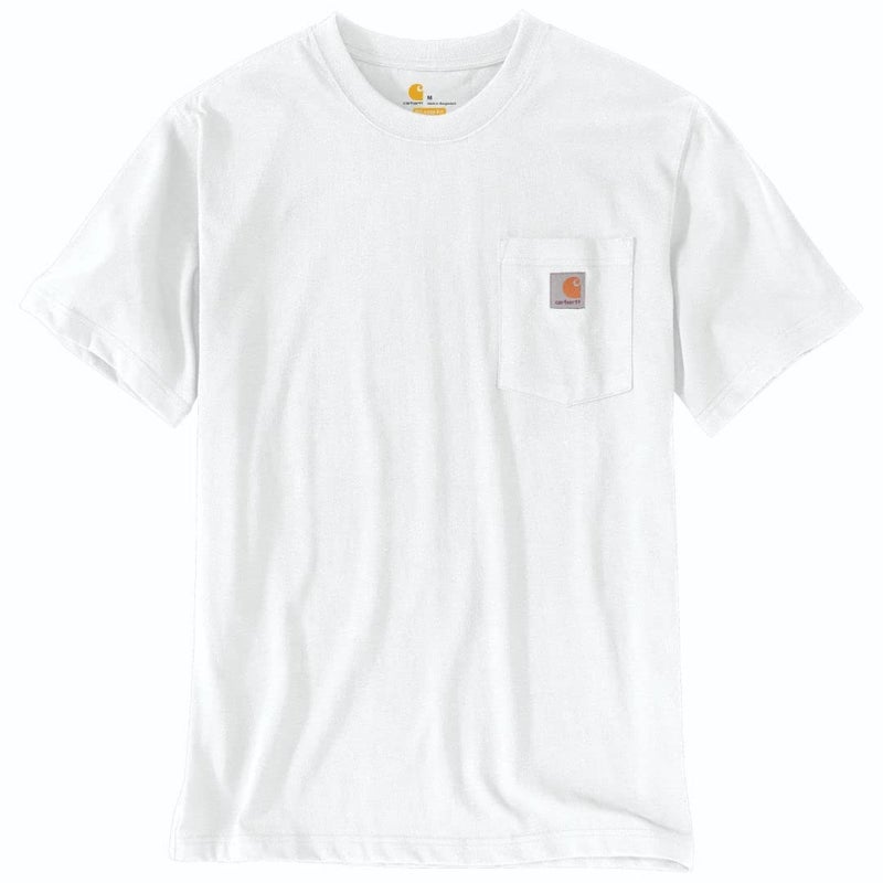 Carhartt Men's Relaxed Fit Heavyweight T-Shirt, White, Large - Image 2
