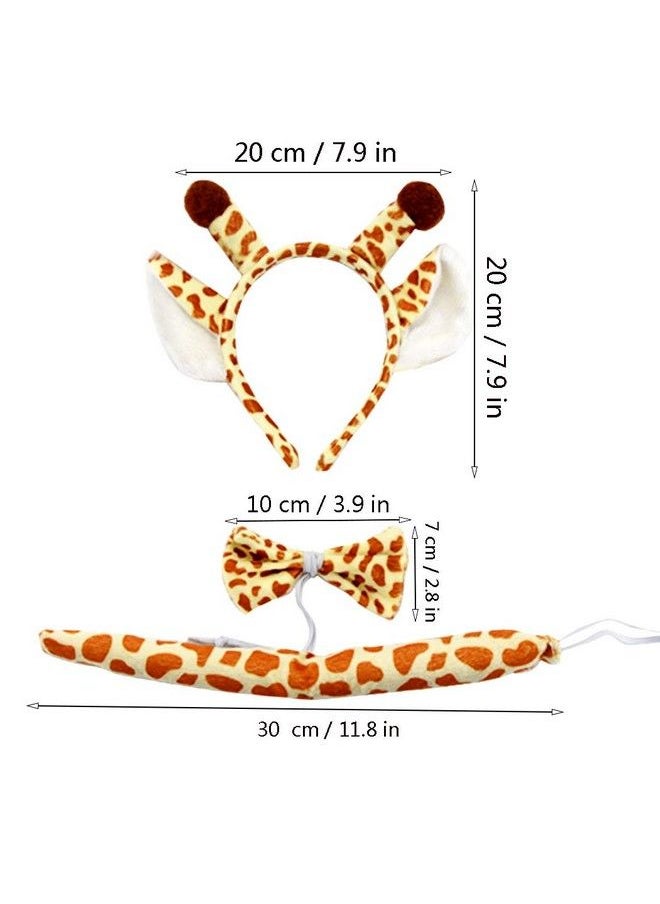 Marrywindix - Yellow Giraffe Costume Tutu Set Animal Fancy Dress Costume Kit Halloween Party Dress Up Accessories For Kid - Image 1