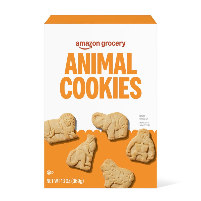 Amazon Grocery, Animal Cookies, 13 Oz (Previously Happy Belly, Packaging May Vary) - Image 1