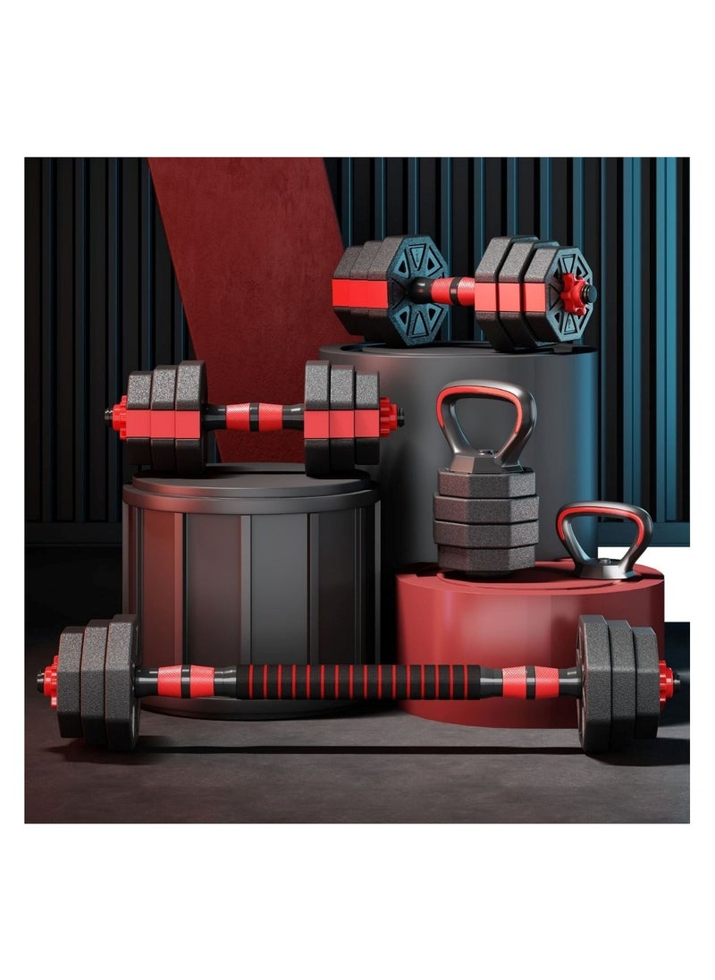 Huitich - Adjustable Weightlifting Set with Dumbbells, Barbells, and Kettlebell 40KG - Image 1