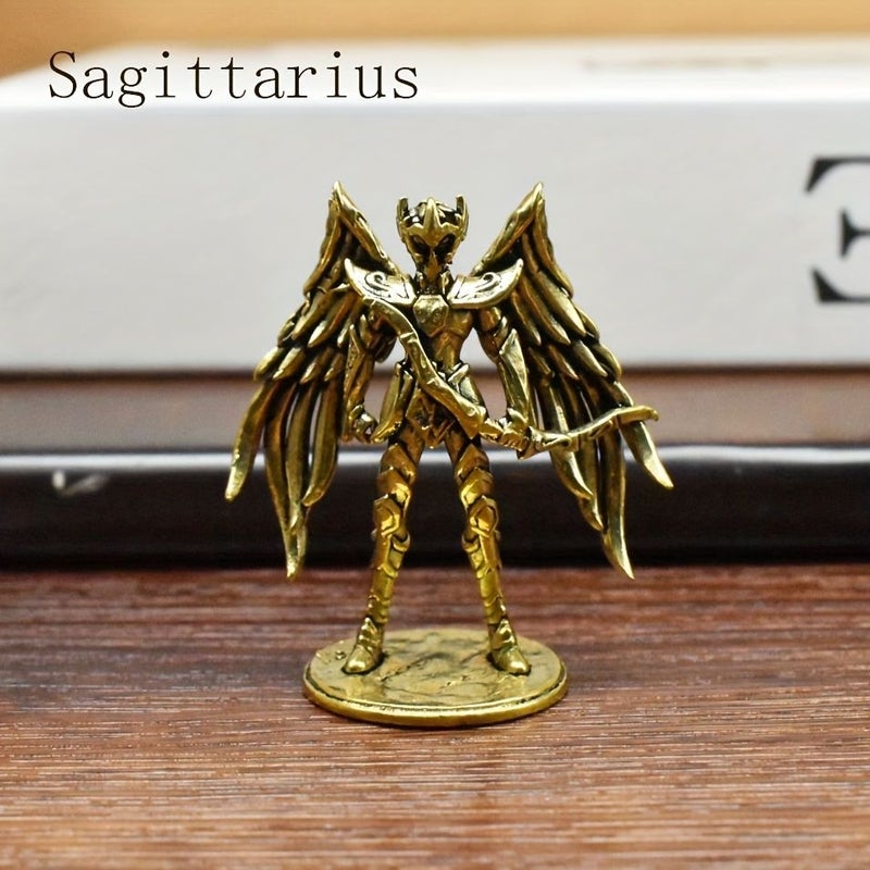 Brass Collectible Figurine Capricorn Vintage Zodiac Sign Statue Desktop Home Decor Bookshelf Living Room Bedroom Display For Model Enthusiasts And Collectors - Image 4